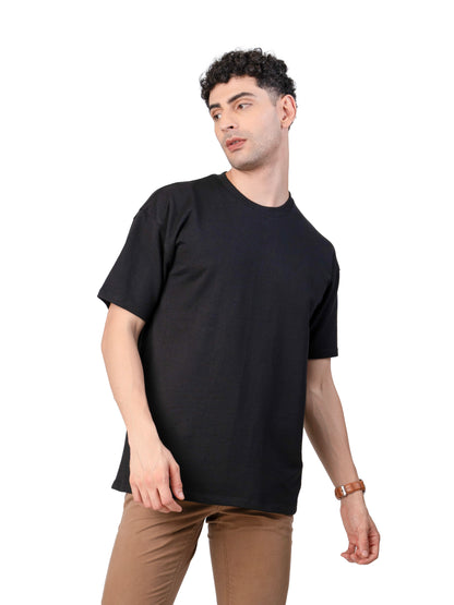 Men's BLACK Oversized Baggy Fit T-Shirt