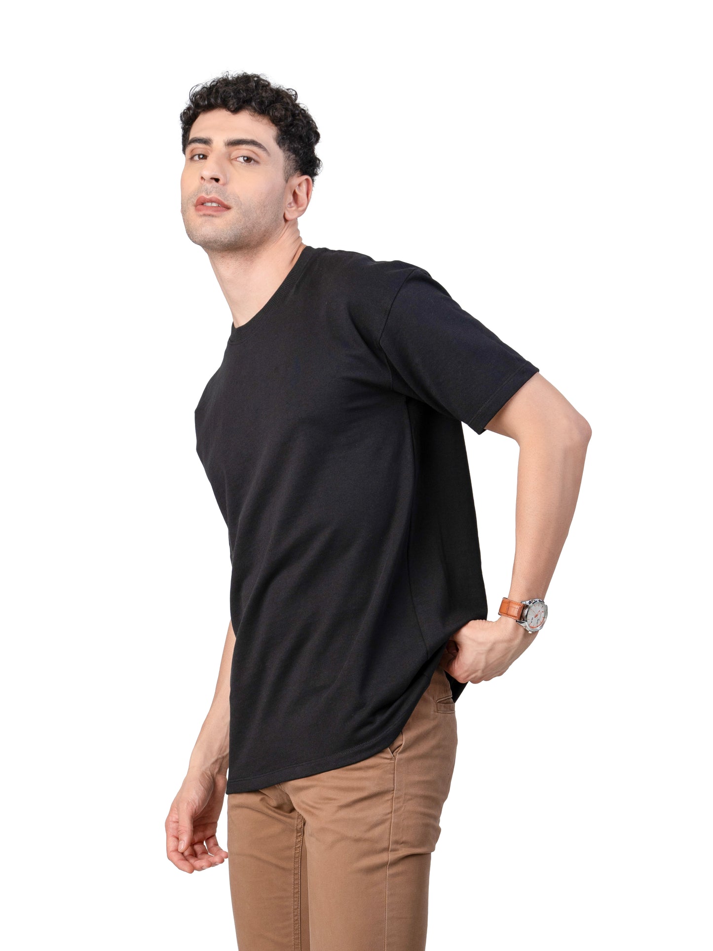 Men's BLACK Oversized Baggy Fit T-Shirt