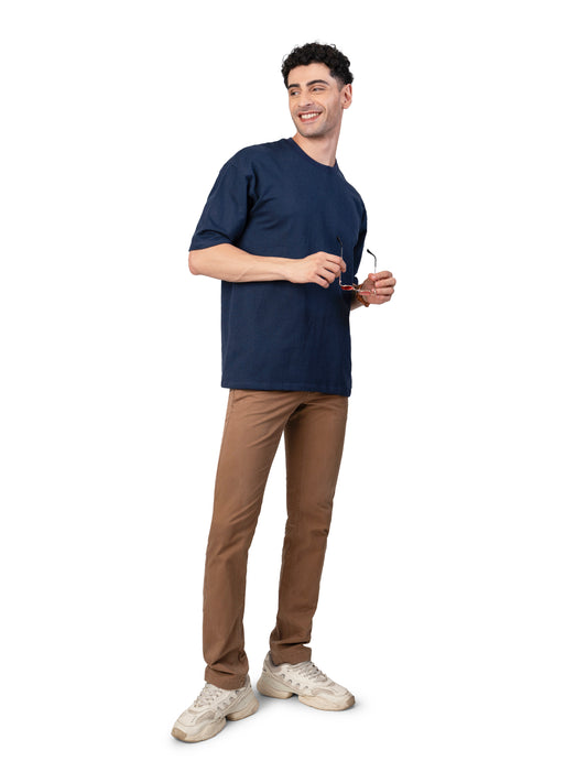 Men's NAVY BLUE Oversized Baggy Fit T-Shirt